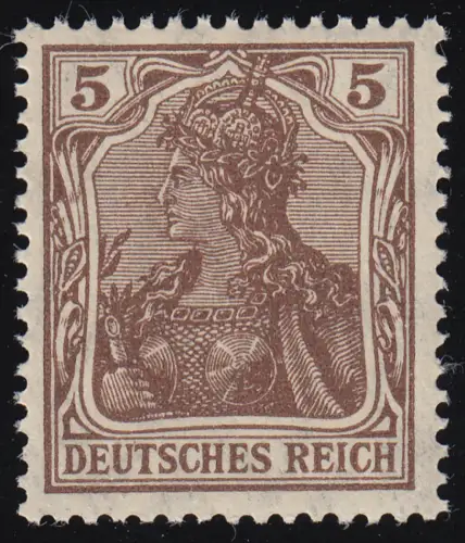 140b Germania 5 Pf ** postfrisch geprüft