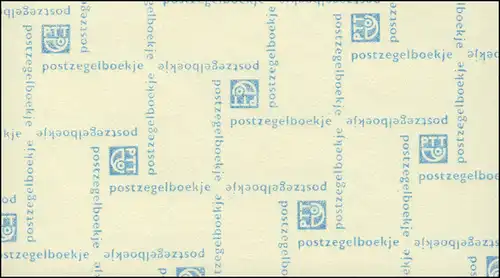 Carnet de marque 29 chiffres 1982 avec PLF: Encoches dans la croix bleue en haut à gauche, **
