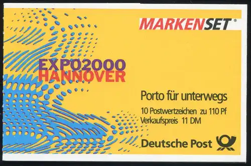 39II MH EXPO 2000 - marque orange / noir ainsi que des traits ci-dessous, **