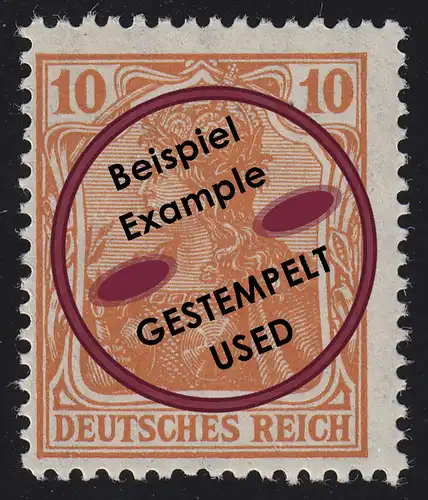 141 Germania 10 Pf O gestempelt