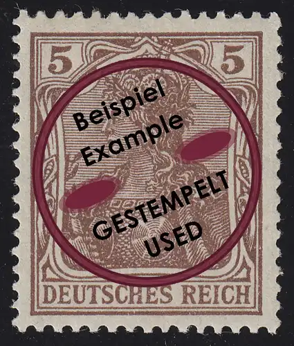 140a Germania 5 Pf O gestempelt