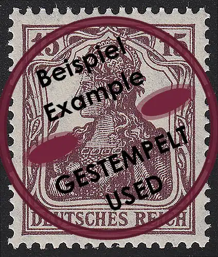 142b Germania 15 Pf O Tamponné