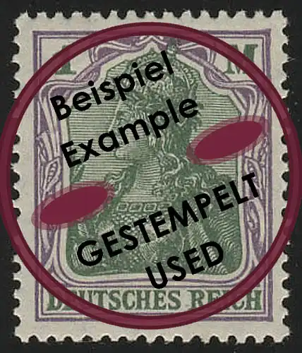 150 Germania 1 Mark O gestempelt