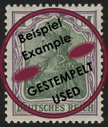 150 Germania 1 Mark O gestempelt
