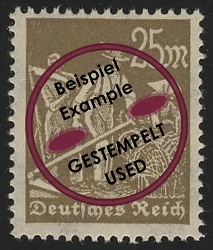 242 ouvriers francs 25 marks, cachet O testé