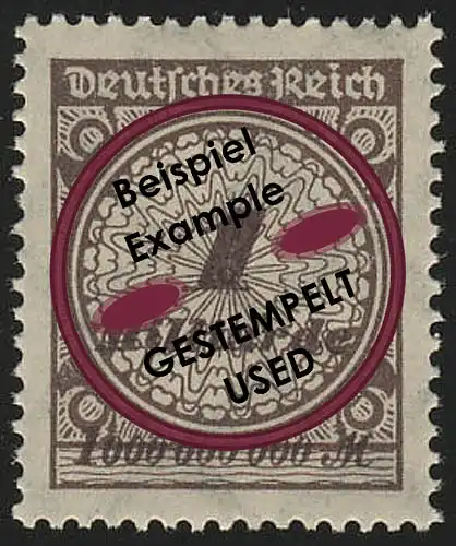 325APa Kreis mit Rosetten-Muster 1 Mrd Mark, gestempelt O