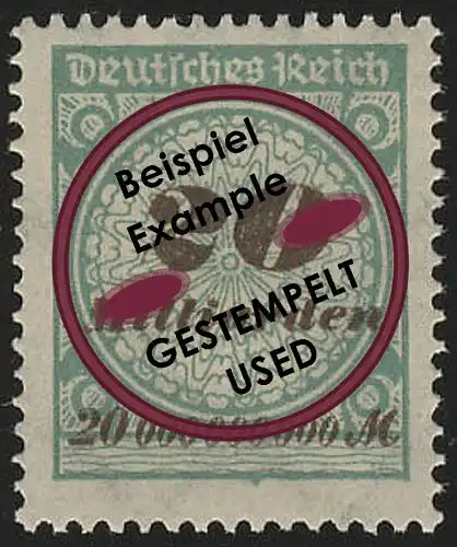 329AP Kreis mit Rosetten-Muster 20 Mrd M gestempelt O