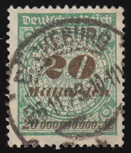 329AW Kreis mit Rosetten-Muster 20 Mrd M gestempelt O