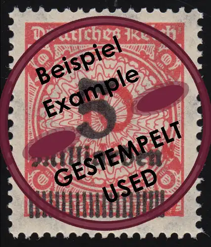 334AP Rosetten-Muster 5 Mrd auf 10 Mio M gestempelt O geprüft