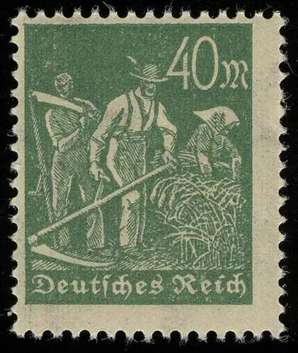 244b Freimarke Arbeiter 40 M **