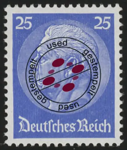 471 Hindenburg-Medaillon 25 Pf gaufres O