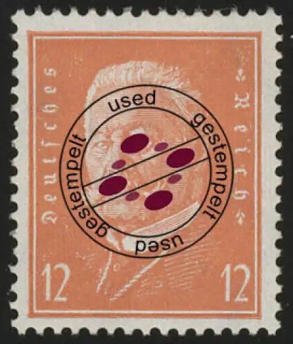 466 Reichspräsidenten 12 Pf O
