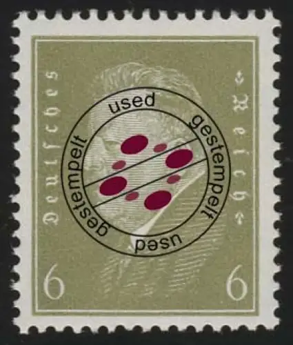 465 Président du Reich 6 Pf O