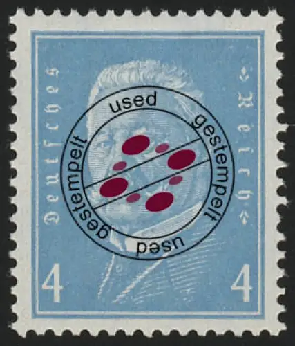 454 Président du Reich 4 Pf O