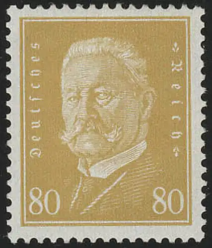 437 Président du Reich 80 Pf ** examiné