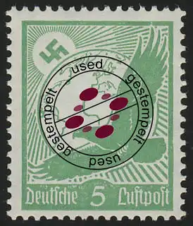 529x Flugpostmarke 1934 5 Pf O