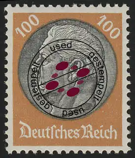 528X Hindenburg-Medaillon 100 Pf O