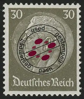 523X Hindenburg-Medaillon 30 Pf O