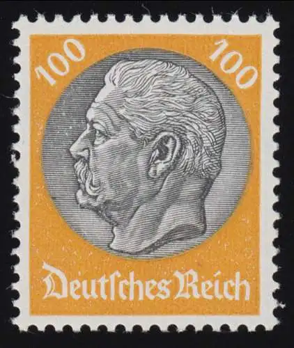 495 Hindenburg 100 Pf. WZ Waffeln, postfrisch **