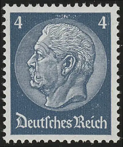 483 Hindenburg 4 Pf. WZ Gaufres **