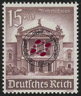 757 Winterhilfswerk Bauwerke 15+10 Pf O