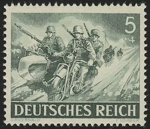 833x Jour de la Wehrmacht / Jour des Héros Cradistes 5 Pf **