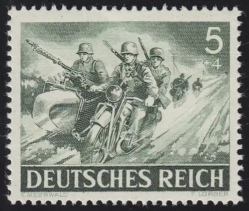 833y Tag der Wehrmacht / Heldengedenktag Kradfahrer 5 Pf **