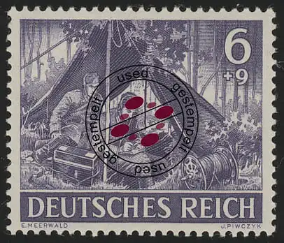 834x Jour de la Wehrmacht et Jour des Héros 6 Pf O