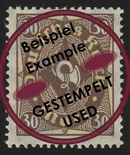 208P Posthorn imprimé en deux couleurs 30 M O