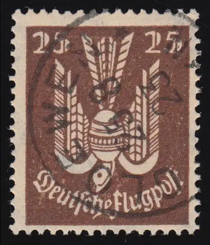 210 timbres de transport aérien Paige 25 Pf O testé