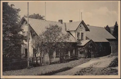 Ansichtskarte Benetzko im Riesengebirge, OBER HOHENELBE (RIESENGEB) 2.8.43