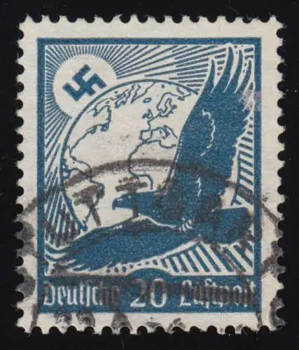 532y Flugpostmarke 1934 20 Pf, gestempelt O