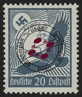 532x Flugpostmarke 1934 20 Pf O