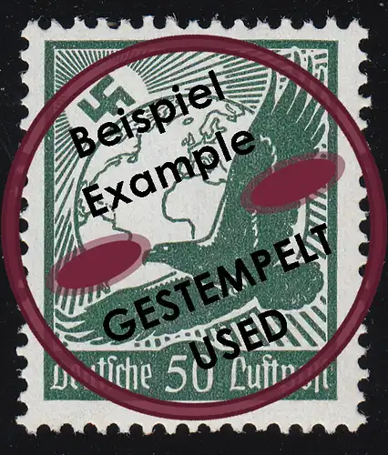535x Flugpostmarke 1934 50 Pf O