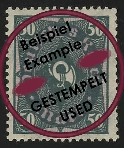 209P Posthorn pression de plaque bicolore 50 M O testé