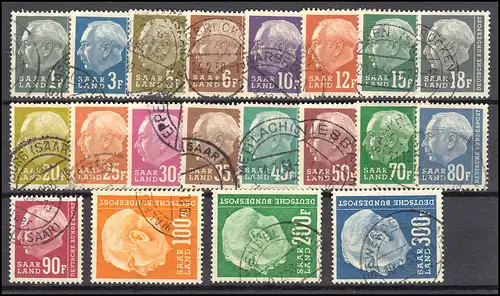 409-428 Huuss II, 20 valeurs, ensemble complet, tamponné, toutes les valeurs BPP-vérifié