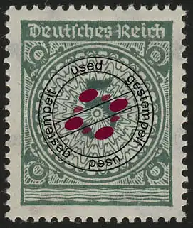 Couvercle de coquillage à chiffres 339Pa 1923 5 Pf O