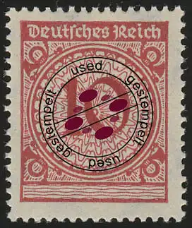 Couvercle de cuvette à chiffres 340Pa 1923 10 Pf O