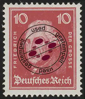 390 Köpfe berühmter Deutscher 10 Pf Friedrich der Große O