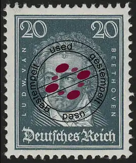 392X Köpfe berühmter Deutscher 20 Pf Beethoven O