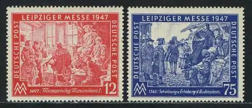 965-666 Leipziger Automne Messe 1947, ensemble frais de port **