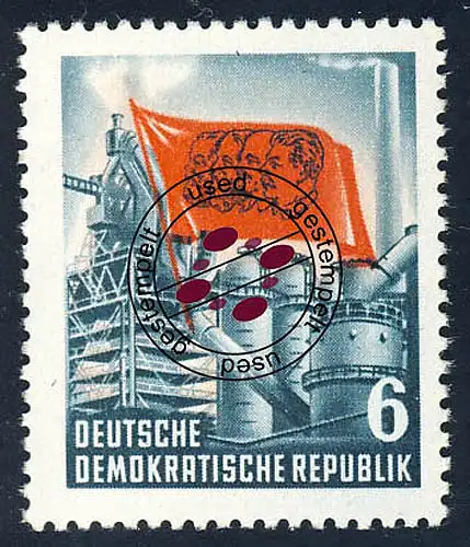 344 Karl Marx 6 Pf O Tamponné