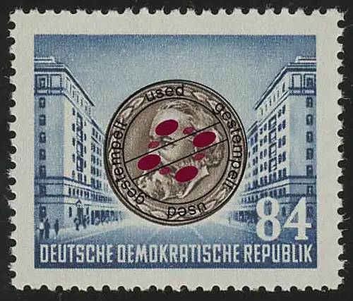 353 XI Karl Marx 84 Pf Wz.2 XI O