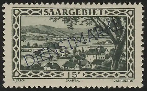 Zone de Sarre 23 Marque de service 15 centimes ** frais de port