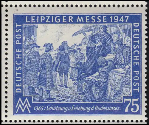966aIX Leipziger Messe - Erreur de plaque Déchirure au milieu de l'image de marque, **