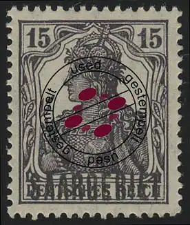 Saargebiet 34 Germania SAARGEBIET 15 Pf, gestempelt