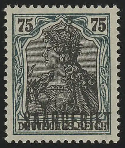 Saargebiet 40 Germania SAARGEBIET 75 Pf, ** postfrisch