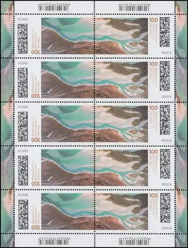 3690-3691 Lac Sylvenstein - Impression en fusion - Bogen 10 ** post-fraîchissement