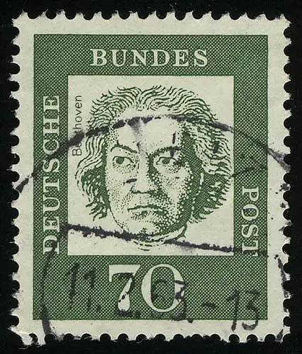 358ya Bedeutende Deutsche 70 Pf Ludwig van Beethoven O