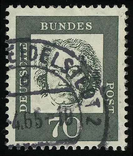 358yb Bedeutende Deutsche 70 Pf Ludwig van Beethoven, gestempelt O